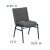 Flash Furniture XU-60153-GY-GG Heavy Duty, 3" Thickly Padded, Gray Upholstered Stack Chair addl-1
