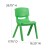 Flash Furniture 2-YU-YCX-005-GREEN-GG Green Plastic Stackable School Chair with 15.5" Seat Height, 2 Pack addl-6