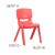 Flash Furniture 2-YU-YCX-005-RED-GG Red Plastic Stackable School Chair with 15.5" Seat Height, 2 Pack addl-6