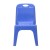 Flash Furniture 2-YU-YCX-011-BLUE-GG Blue Plastic Stackable School Chair with Carry Handle and 11" Seat Height, 2 Pack addl-10