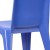 Flash Furniture 2-YU-YCX-011-BLUE-GG Blue Plastic Stackable School Chair with Carry Handle and 11" Seat Height, 2 Pack addl-11