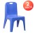 Flash Furniture 2-YU-YCX-011-BLUE-GG Blue Plastic Stackable School Chair with Carry Handle and 11" Seat Height, 2 Pack addl-2