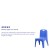 Flash Furniture 2-YU-YCX-011-BLUE-GG Blue Plastic Stackable School Chair with Carry Handle and 11" Seat Height, 2 Pack addl-4