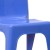 Flash Furniture 2-YU-YCX-011-BLUE-GG Blue Plastic Stackable School Chair with Carry Handle and 11" Seat Height, 2 Pack addl-8