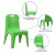 Flash Furniture 2-YU-YCX-011-GREEN-GG Green Plastic Stackable School Chair with Carry Handle and 11" Seat Height, 2 Pack addl-5
