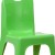 Flash Furniture 2-YU-YCX-011-GREEN-GG Green Plastic Stackable School Chair with Carry Handle and 11" Seat Height, 2 Pack addl-8