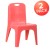 Flash Furniture 2-YU-YCX-011-RED-GG Red Plastic Stackable School Chair with Carry Handle and 11" Seat Height, 2 Pack addl-2