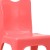 Flash Furniture 2-YU-YCX-011-RED-GG Red Plastic Stackable School Chair with Carry Handle and 11" Seat Height, 2 Pack addl-8