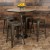 Flash Furniture 4-ET-31320-24-GN-R-GG Cierra 24" Gun Metal Gray Indoor Stackable Counter Height Bar Stool, Set of 4 addl-1