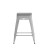 Flash Furniture 4-ET-31320-24-SV-R-PL2G-GG 24" Backless Silver Metal Indoor Counter Height Stool with Gray Poly Resin Seat, Set of 4 addl-9