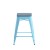 Flash Furniture 4-ET-31320-24-TL-R-PL2C-GG Cierra 24" Backless Teal Metal Indoor Counter Height Stool with Teal-Blue All-Weather Poly Resin Seat, Set of 4 addl-10