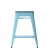 Flash Furniture 4-ET-31320-24-TL-R-PL2C-GG Cierra 24" Backless Teal Metal Indoor Counter Height Stool with Teal-Blue All-Weather Poly Resin Seat, Set of 4 addl-9