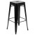 Flash Furniture 4-ET-31320-30-BK-R-GG Cierra 30" Black Metal Indoor Stackable Bar Stool, Set of 4 addl-8