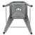 Flash Furniture 4-ET-31320-30-SV-R-GG Cierra 30" Silver Metal Indoor Stackable Bar Stool, Set of 4 addl-11