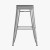 Flash Furniture 4-ET-31320-30-SV-R-PL2G-GG Cierra 30" Backless Silver Metal Indoor Bar Stool with Gray All-Weather Poly Resin Seat, Set of 4 addl-9