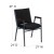 Flash Furniture XU-60154-BK-GG HERCULES Series Heavy Duty Black Patterned Stack Chair with Arms addl-1