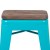 Flash Furniture 4-ET-31320W-24-TL-R-GG Cierra 24" Teal Metal Indoor Stackable Counter Height Bar Stool with Wood Seat, Set of 4 addl-6