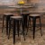 Flash Furniture 4-ET-31320W-30-BK-R-GG Cierra 30" Black Metal Indoor Stackable Bar Stool with Wood Seat, Set of 4 addl-1