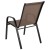Flash Furniture 4-JJ-303C-B-GG Brown Outdoor Stack Chair with Flex Comfort Material and Metal Frame, Set of 4 addl-6