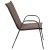 Flash Furniture 4-JJ-303C-B-GG Brown Outdoor Stack Chair with Flex Comfort Material and Metal Frame, Set of 4 addl-9