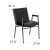 Flash Furniture XU-60154-BK-VYL-GG HERCULES Series Heavy Duty Black Vinyl Stack Chair with Arms addl-1