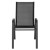 Flash Furniture 4-JJ-303C-GG Black Outdoor Stack Chair with Flex Comfort Material and Metal Frame, Set of 4 addl-4