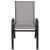 Flash Furniture 4-JJ-303C-G-GG Gray Outdoor Stack Chair with Flex Comfort Material and Metal Frame, Set of 4 addl-4