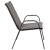 Flash Furniture 4-JJ-303C-G-GG Gray Outdoor Stack Chair with Flex Comfort Material and Metal Frame, Set of 4 addl-9