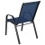 Flash Furniture 4-JJ-303C-NV-GG Navy Outdoor Stack Chair with Flex Comfort Material and Metal Frame, Set of 4 addl-6