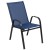 Flash Furniture 4-JJ-303C-NV-GG Navy Outdoor Stack Chair with Flex Comfort Material and Metal Frame, Set of 4 addl-8
