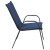 Flash Furniture 4-JJ-303C-NV-GG Navy Outdoor Stack Chair with Flex Comfort Material and Metal Frame, Set of 4 addl-9