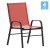 Flash Furniture 4-JJ-303C-RD-GG Black Outdoor Stack Chair with Flex Comfort Material and Metal Frame, Set of 4 addl-2