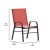 Flash Furniture 4-JJ-303C-RD-GG Black Outdoor Stack Chair with Flex Comfort Material and Metal Frame, Set of 4 addl-5