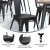 Flash Furniture 4-JJ-SEA-PL01-BK-GG Black Resin Wood Seat for Metal Chairs or Stools Set of 4 addl-4