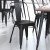 Flash Furniture 4-JJ-SEA-PL01-BK-GG Black Resin Wood Seat for Metal Chairs or Stools Set of 4 addl-6