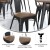 Flash Furniture 4-JJ-SEA-PL01-TEAK-GG Teak Resin Wood Seat for Metal Chairs or Stools, Set of 4 addl-4