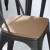 Flash Furniture 4-JJ-SEA-PL01-TEAK-GG Teak Resin Wood Seat for Metal Chairs or Stools, Set of 4 addl-7