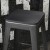 Flash Furniture 4-JJ-SEA-PL02-BK-GG Black Resin Wood Square Seat for Metal Bar Stools, Set of 4  addl-1