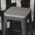 Flash Furniture 4-JJ-SEA-PL02-GY-GG Gray Resin Wood Square Seat for Metal Bar Stools, Set of 4  addl-1
