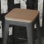 Flash Furniture 4-JJ-SEA-PL02-TEAK-GG Teak Resin Wood Square Seat for Metal Bar Stools, Set of 4 addl-1