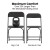 Flash Furniture 4-LE-L-3-W-BK-GG Hercules Big and Tall 650 Lb. Capacity Extra Wide Black Plastic Folding Chair, 4 Pack addl-4