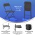 Flash Furniture 4-LE-L-3-W-BK-GG Hercules Big and Tall 650 Lb. Capacity Extra Wide Black Plastic Folding Chair, 4 Pack addl-6