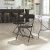 Flash Furniture 4-LE-L-3-W-BK-GG Hercules Big and Tall 650 Lb. Capacity Extra Wide Black Plastic Folding Chair, 4 Pack addl-8