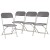 Flash Furniture 4-LE-L-3-W-GY-GG Hercules Big and Tall 650 Lb. Capacity Extra Wide Gray Plastic Folding Chair, 4 Pack addl-16