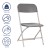 Flash Furniture 4-LE-L-3-W-GY-GG Hercules Big and Tall 650 Lb. Capacity Extra Wide Gray Plastic Folding Chair, 4 Pack addl-5