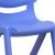 Flash Furniture 4-YU-YCX4-001-BLUE-GG Blue Plastic Stackable School Chair with 12