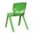 Flash Furniture 4-YU-YCX4-001-GREEN-GG Green Plastic Stackable School Chair with 12