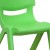 Flash Furniture 4-YU-YCX4-001-GREEN-GG Green Plastic Stackable School Chair with 12