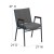 Flash Furniture XU-60154-GY-GG HERCULES Series Heavy Duty Gray Fabric Upholsetered Stack Chair with Arms addl-1