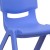 Flash Furniture 4-YU-YCX4-003-BLUE-GG Blue Plastic Stackable School Chair with 10.5